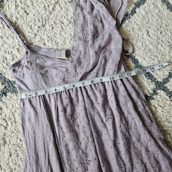Free People One Shoulder Beaded Tunic Tank Xs - Picture 2 of 6